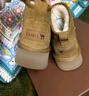 骆驼（CAMEL）雪地靴女冬季新款加绒保暖加厚棉鞋休闲懒人毛毛鞋 L23W275157驼色 38 (240mm) 实拍图