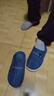 小熊小兔新款秋冬季情侣保暖学生男拖鞋女厚底防滑外穿居家棉拖鞋 小熊小兔棉拖-藏青色 44-45 适合43-44 实拍图