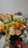艾斯维娜鲜花速递向日葵混搭花束生日礼物全国同城配送 向日葵香槟韩式花束 实拍图