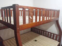 枫轩堂胡桃木 儿童上下床实木高低床双层床上下铺床两层木床子母床 梯柜款【CQC环保认证】 上铺宽160下铺宽180 实拍图
