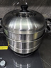苏泊尔SUPOR 好帮手304不锈钢双层复底32cm蒸锅汤锅高拱盖蒸笼SZ32B5 实拍图