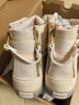 亚瑟士ASICS女鞋运动休闲鞋高帮时尚百搭运动鞋 DOUBLE CLUTCH 奶白色 38 实拍图
