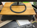 派凡 【实木】电脑支架增高架升降显示器支架桌面可调节台式机屏幕抬高垫高底座笔记本办公键盘置物架 升级加长款-黑【折叠升降/笔记本台式机通用】 实拍图