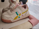 泰兰尼斯秋季学步鞋男宝宝鞋子女童婴儿鞋透气软底机能鞋白/粉（超纤）25 实拍图