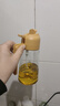 【喷倒两用】玻璃喷油壶瓶空气炸锅厨房家用雾化喷油瓶油罐调料 【耐热玻璃】黄色 470ml 实拍图