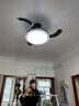 雷士（NVC）LED照明吊扇灯风扇灯客厅餐厅全光谱极简黑1级能效智控42寸48瓦 实拍图