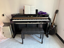探律（TANLV）钢琴电钢琴88键重锤专业成人初学者幼师儿童家用立式数码电子钢琴 T03烤漆黑-大高箱-纯钢全重锤款-双人凳 实拍图