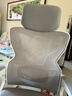 朗域轩品人体工学电竞椅人工力学座椅久坐护腰宿舍游戏电脑椅子可躺写字椅 【3级气杆】可后躺+乳胶-白灰 120-155度(含) 联动扶手 四向腰托 实拍图