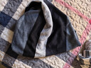 Jeep脖套男冬季加绒男士护颈巾小围脖女两用围巾骑行护脖子保暖套防风 白蓝条纹 均码 实拍图
