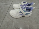 安踏女童运动鞋儿童跑步鞋26年春季密网舒适魔术贴软底学生临风跑鞋 【防风革面】白/清新紫/绿5522NH-2 39 鞋内长24.5cm 实拍图