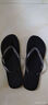 LURAD 人字拖女士平跟防滑夏季夹脚沙滩外穿EVA拖鞋 黑色 37-38 实拍图