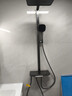九牧（JOMOO）花洒全套淋浴套装琴键置物增压自清洁净雨淋浴器36694 枪灰 实拍图