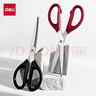 得力(deli)210mm办公生活家用剪刀 大号剪子手工剪纸刀 办公用品 黑色6010 实拍图