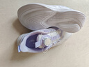 乔丹女童跑步鞋儿童旋钮运动鞋大童春秋季跑鞋 乔丹白/木棉紫 36 实拍图