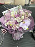 艾斯维娜鲜花速递向日葵混搭花束生日礼物全国同城配送 紫玫瑰混搭花束 实拍图