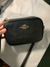 蔻驰（COACH）【品牌直供】女包便携单肩斜挎包小包相机包手机包礼物女 荔枝纹黑色CQ875 IMBLK 晒单实拍图