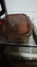 希乐扣Cilock耐热玻璃饭盒上班族保鲜盒便当盒冰箱微波炉饭盒 琥珀长三分隔 实拍图