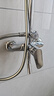 法恩莎（FAENZA）三功能旋钮淋浴套装顶喷手持可升降易洁硅胶花洒【银】F2M8842CP 实拍图