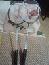 YONEX尤尼克斯羽毛球拍对拍全碳素弓箭套装ARC5I蓝粉附手胶尼龙球拍包 实拍图