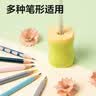 得力（deli）棘轮结构卷笔刀 旋转削笔刀学生幼儿园便携型转笔旋笔刀削笔刀手动铅笔刀儿童开学文具生日礼物橙 实拍图