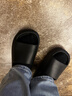 京东京造【泡泡云】踩屎感厚底轻盈防滑外穿拖鞋新款拖鞋男士 黑色40-41 实拍图