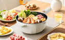 美的（Midea）电炒锅 电火锅 电蒸锅 电煮锅宿舍泡面家用多用途多功能 不沾炒菜锅3.5L电热锅 HCG2571 带蒸架 实拍图