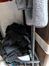 密林转角衣架落地卧室挂衣架多功能家用客厅轻奢晾衣架简易衣帽架 曜石黑-转角【置物篮+万向轮】 实拍图
