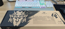 狼蛛（AULA）F2088机械键盘 有线键盘 游戏键盘 104键背光键盘 宏编程 电脑键盘 银白色 茶轴 精英版 实拍图