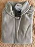 京东京造防静电户外摇粒绒外套秋冬抓绒衣透气保暖夹克男女同款 浅灰色 M 实拍图