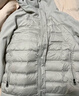 雪中飞（SNOWFLYING）轻薄鹅绒羽绒服女士2026新款卫衣拼接时尚保暖百搭春季保暖外套 米白 M 170/100-110斤 实拍图