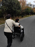 恒倍舒手动轮椅轻便折叠脚踏手推车老人便携式家用旅行代步车HZB-01G 升级小轮款（20英寸手扶圈可自推） 实拍图