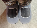京东京造家居包脚棉拖鞋 轻简毛绒保暖包跟棉拖鞋男款 灰色44-45  JZ-3222 实拍图