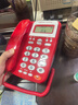 宝泰尔电话机座机 固定电话 办公家用 免电池/大按键 商务酒店固话机 T121红色 实拍图