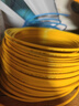 鸿雁电线电缆BV4平方100米黄色单芯单股国标铜线硬线家装照明电源线 实拍图
