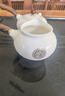 瓷牌茗茶具（cipaiming teaset）羊脂玉功夫茶具套装家用泡茶壶高端送礼德化白瓷喝茶盖碗茶杯整套 《金福》盖碗侧把壶套+茶道 11件 实拍图