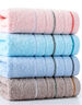 洁丽雅纯棉毛巾4条装 成人柔软条纹新疆棉男女士洗脸面巾洗澡巾80g/条 实拍图