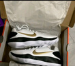 耐克男子实战篮球鞋冬季抗扭低帮NIKE HYPERDUNK 2017 LOW HV1793 170白/金属金/黑 45 实拍图