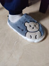 猪爸爸男童棉拖鞋冬2024新款室内儿童毛拖鞋女孩宝宝防滑大童家居36/37 实拍图