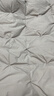 无印良品100%白鹅羽毛绒丝被子冬被约6.6斤【填充2000g】220*240cm扭花灰 实拍图