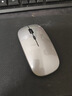 SUOYING【TOP榜第一名】无线鼠标蓝牙静音可充电办公无限声笔记本电脑平板游戏适用小米华为荣耀联想苹果 旗舰【人体工学丨可充电丨静音按键丨蓝牙三模】银色 适用华为苹果小米惠普华硕联想荣耀macbook 实拍图