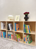 小匠材实木书架落地一体置物架靠墙实木书柜立式收纳格子柜原木色八格柜 实拍图