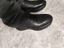 骆驼（CAMEL）男士加绒套脚快穿牛皮商务休闲运动皮鞋 G14A220724R 黑色 43 实拍图