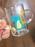 富光玻璃杯家用儿童牛奶杯子带刻度吸管水杯男女宝宝冲泡奶粉杯带把手 实拍图