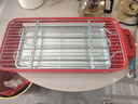 Aoran电烧烤炉电烤盘烤肉机室内无烟烧烤架家用烤串机多功能电烤架 红：升级款电烤炉+不锈钢粗烤网+接油盘+煎盘 1层 实拍图