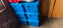 力王（POWERKING）塑料周转箱筐子塑料筐储物箱物流箱收纳箱特大号带盖胶箱整理箱置物筐储物箱 600*400*315 实拍图