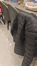 网易严选90鸭绒轻薄羽绒服保暖0压感排骨羽绒内胆防泼水蓄热抗菌外套 A款25新品90鲜绒立领-水墨黑 L 实拍图