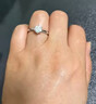 I Do铂金PT950钻戒1克拉经典六爪钻石戒指婚戒求婚结婚送老婆生日礼物 经典六爪1克拉钻石 9号 实拍图