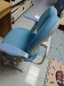 读书郎儿童学习椅子写字椅中小学生椅子家用写字作业可升降调节靠背座椅 折叠扶手+升降脚踏+加大宽坐垫蓝 实拍图