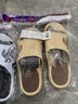 回力运动拖鞋男浴室内户外不易滑厚底凉拖鞋HL39391棕色43-44码 实拍图