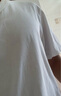 立蒙（LIMENG）男女装素色180g全棉短袖t恤圆领宽松体恤打底衫 白色 L 实拍图